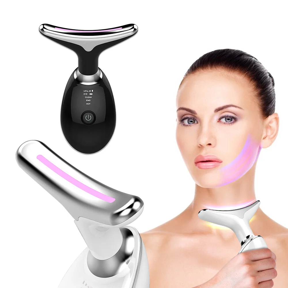 25HTFace Neck Lift Beauty Device Facial Massager LED Light Therapy Double Chin Remover Skin Rejuvenation Tightening Anti Wrinkle